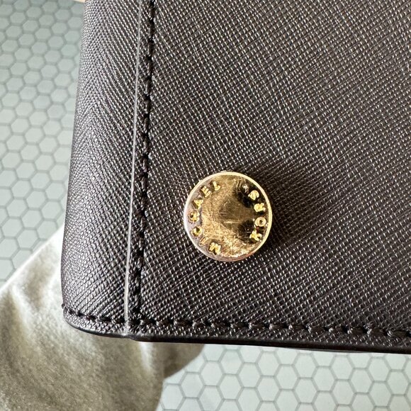 Black Michael Kors Selma Saffiano Leather Medium Satchel - Picture 11 of 14